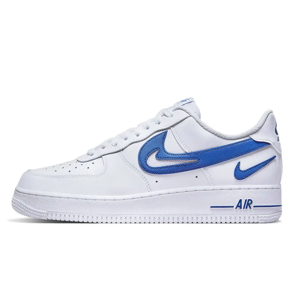 Nike Air Force 1 Low ’07 FM Cut Out Swoosh White Game Royal